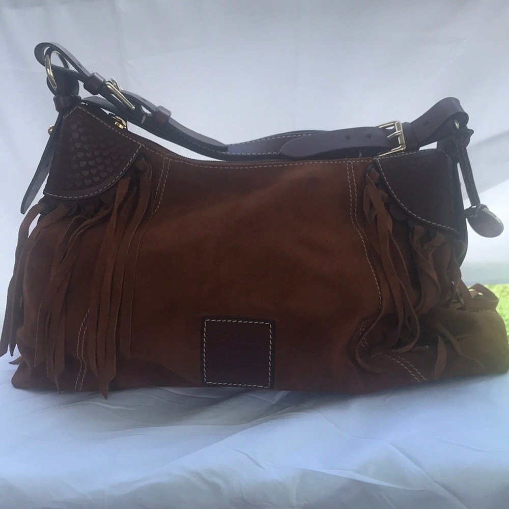 Vintage Dooley & Bourke Suede Hobo Sas Brown 1975 Purse